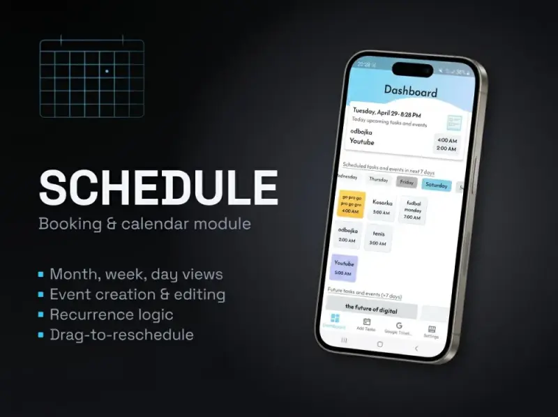 Schedule Module — FlutterFlow Template Schedule Module — FlutterFlow Template