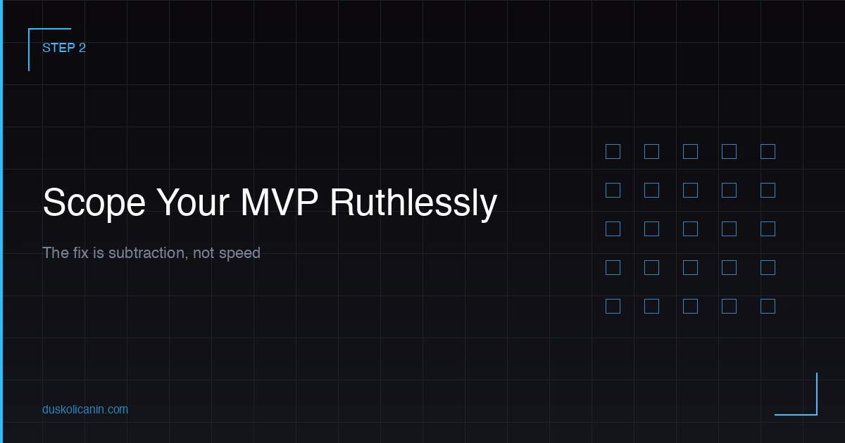 Scoping your SaaS MVP features